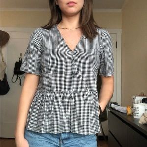 MADEWELL GINGHAM TOP